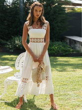 Lace Insert Ruffle Hem Slip Dress Sai Feel