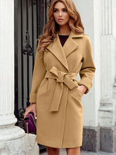 Lapel Neck Single Breasted Coat Sai Feel