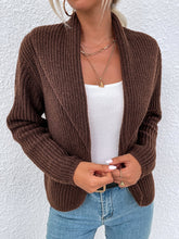 Lapel sweater cardigan Sai Feel