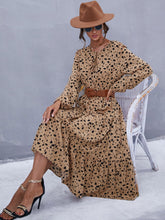 Leopard Print Tie Front Dress Sai Feel