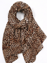 Leopard embossed scarf Sai Feel