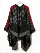 Leopard print double-sided travel long outer shawl Sai Feel