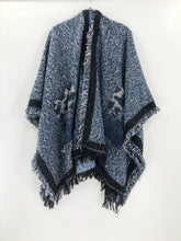 Leopard print pocket warm shawl Sai Feel