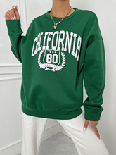 Letter Graphic Drop Shoulder Sweatshirt Sai Feel