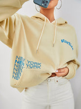 Letter Graphic Hoodie Sai Feel