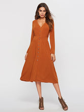 Long sleeve single breasted dress Sai Feel