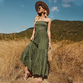 Loose One-shoulder Casual Tight Waist Stitching Solid Color Horn Jumpsuit Sai Feel