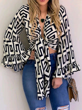 Lotus leaf flapper sleeve plaid collar blouse Sai Feel