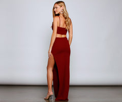 Meara Formal Cutout Crepe Dress Sai Feel