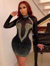 Mesh Round Neck Bodycon Dress Sai Feel