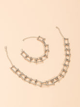 Metal Geometry Necklace &Bracelet Sai Feel