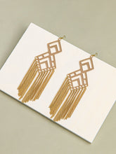 Metal Tassel Drop Earrings Sai Feel