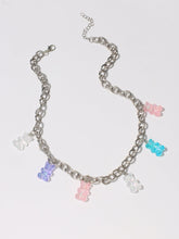 Multicolor Bear Charm Necklace Sai Feel