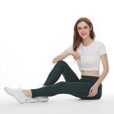 New Fashion Women Leggings Slim Fit Yoga Running Pants with Pocket Gym Fitness Leggings Workout Pants Sai Feel