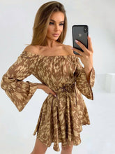 Off Shoulder Ruffle Hem Dress Sai Feel