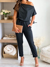 Off-Shoulder Short Sleeve Top & Pants Two-Piece Set Sai Feel