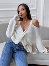 Off-the-shoulder irregular sexy sweater Sai Feel