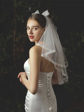 One-tier Classic Wedding Veil Elbow Veils with Solid Tulle Sai Feel