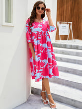 Oversized Allover Print High Waist Dress Beach Dress Sai Feel