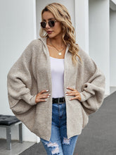 Oversized Batwing Sleeve Hooded Cardigan Sai Feel