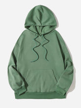 Oversized Drop Shoulder Hoodie with Kangaroo Pocket Sai Feel