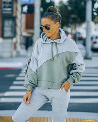 Owen Cotton Blend Colorblock Hoodie Sai Feel