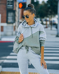 Owen Cotton Blend Colorblock Hoodie Sai Feel