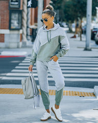 Owen Cotton Blend Colorblock Hoodie Sai Feel