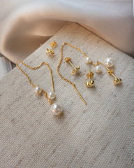 Mini boucles d'oreilles coeur en or