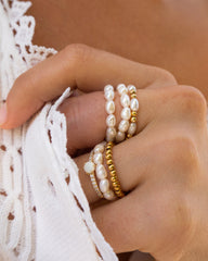 Bague Opale Blanche