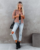 Paddington Distressed Cotton Corduroy Jacket - Camel Sai Feel