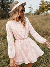 Pink lace long sleeve dress Sai Feel
