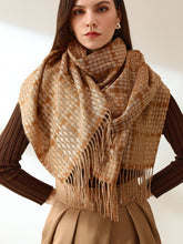 Plaid Fringe Hem Scarf Sai Feel