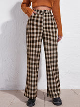 Plaid Wide Leg Pants Sai Feel
