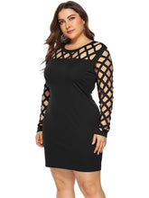 Plus Cut Out Zip Back Dress Sai Feel