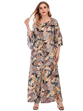 Plus Size Paisley Overall Print Jumpsuit Sai Feel
