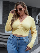 Plus Size V Neck Tee Sai Feel