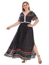 Plus size Lace Trimmed Maxi Dress Sai Feel