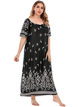 Plus size Print Pullover Dress Tee Dress Sai Feel