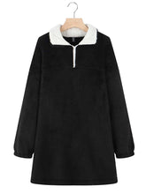 Plus size Solid color long sleeve coat Sai Feel
