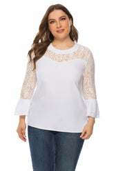 Plus size women's Spring Summer Long Sleeved Sai Feel
