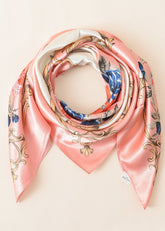 Print Silky Satin Scarf Sai Feel