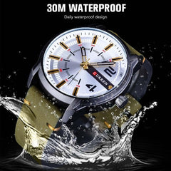 Green Military Waterproof Watch (Dial - 4.7cm)