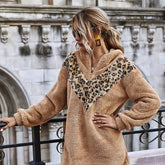 Pure Color Plush Hooded Autumn and Winter Dress Sai Feel