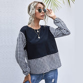 Retro Gingham-Print Boxy Top Sai Feel