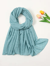 Rhombus check wrinkle scarf Sai Feel