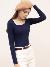 Round neck long sleeve crop top Sai Feel