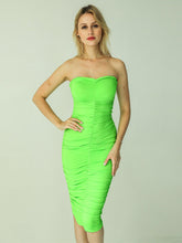 Ruched Bodycon Tube Dress Sai Feel