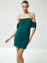 Ruched Short Sleeve Bodycon Cami Dress Sai Feel