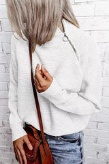 Pull col montant zippé